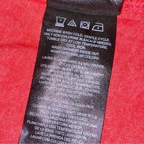 Hurley Long Sleeve Cotton Jersey Beach Icana Logo Henley T-shirt Red Men’s Small - Picture 13 of 16